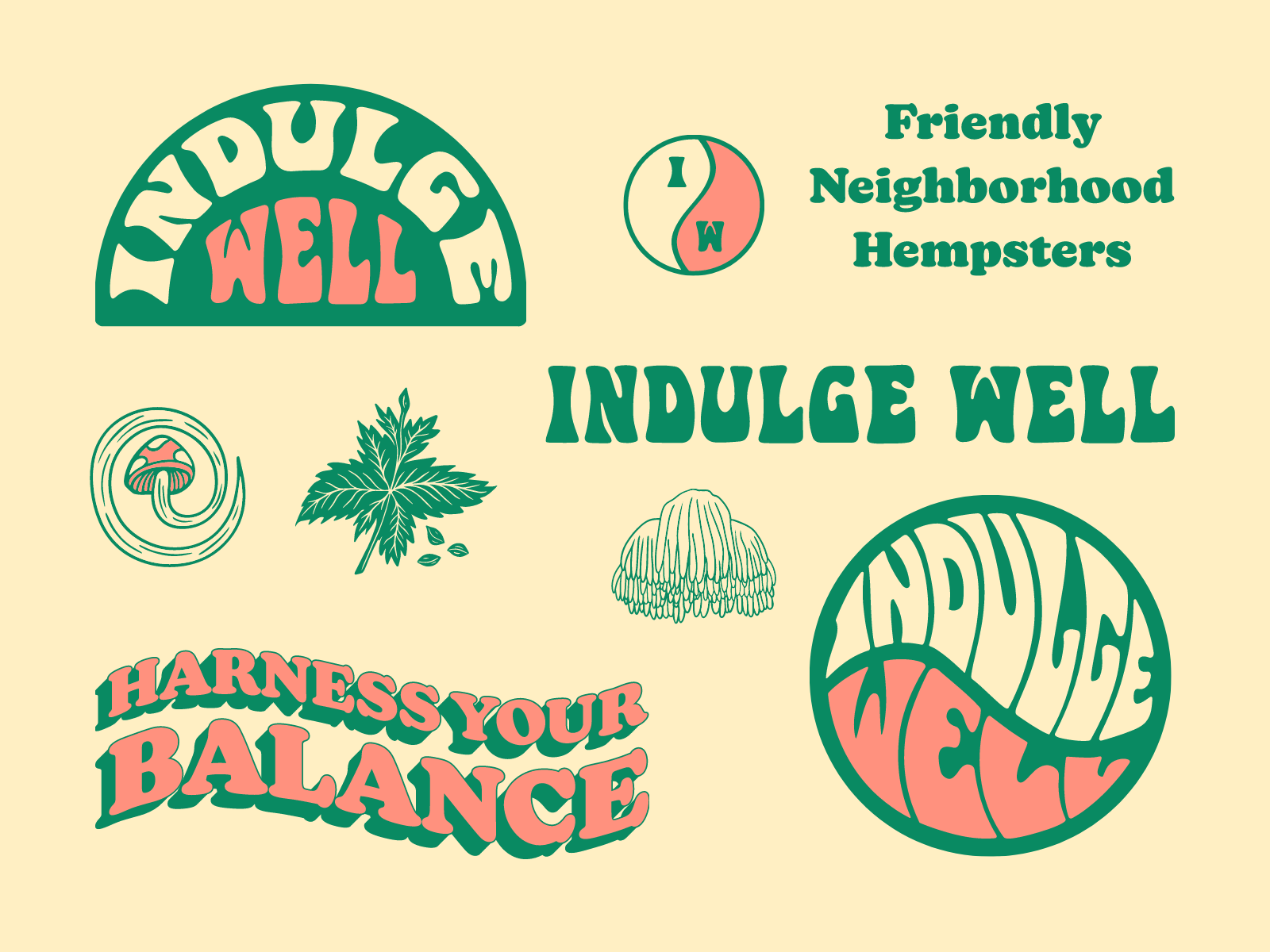 Hemp Store Brand Identity badge brand brand identity branding custom typography design graphic design hemp icon design illustration logo logo design logotype typography