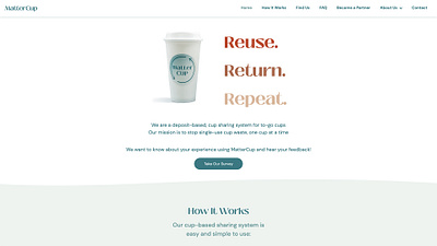 MatterCup website design and development ui web animation web design webflow