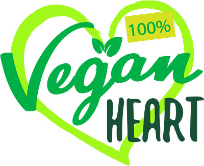 Vegan Logo adobe illustrator branding design graphic design heart heart design illustration logo vegan vegan design vegan food