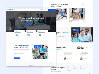 Medidoc - Home 01 clinic consulting dental dentist design doctor doctor appointment eye care health healthcare hospital medical medical service medicine pharmacy ui ux veterinary