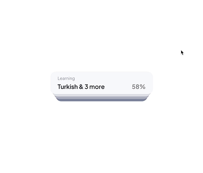 Stacked cards expand interaction. animation chart design figma interaction minimal progress ui ux