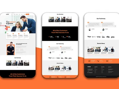 Landing page for Agancy website agnacy website best web design creative web pages design frontend graphic design illustration landing page landing page design landing pages ui
