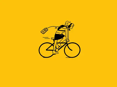 Monocle ads #4 bike editorial illustration girl illustration monocle spot illustration