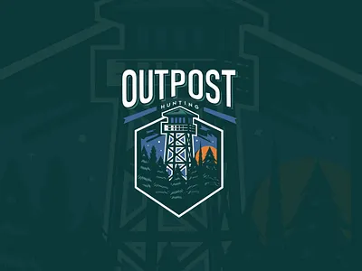 Outpost Hunting design hunt hunting logo nature outpost