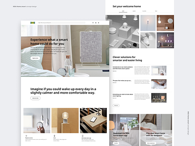 IKEA Home smart concept branding design figma fun graphic design home smart ikea ikea home smart interface logo minimal smart home ui ux web web design webdesign