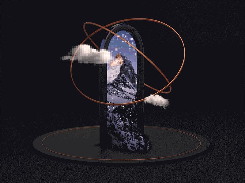 Material world - Virtual world 3d animation branding graphic design