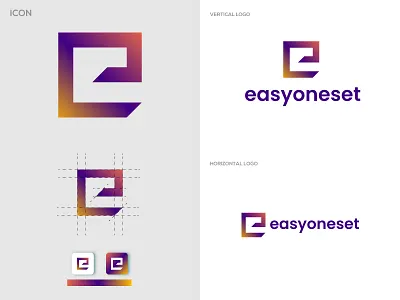e for easyoneset logo design brand identity branding business color creative crypto design e e letter e letter logo glass graphic design identity illustration letter logo logo design minimal vector