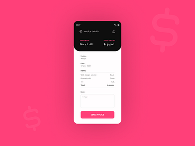 Daily UI 046 - Invoice daily ui 46 dailyui design invoice ui ui daily 46 uidaily