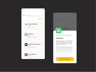 Daily UI 050 - Job listing daily ui 50 dailyui design job listing ui ui daily 50 uidaily