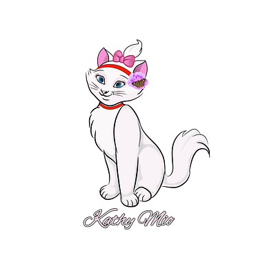 Brand Name: Kathy Mio adobe illustrator apparel brand name branding design graphic design hello illustration kitty logo mio vector