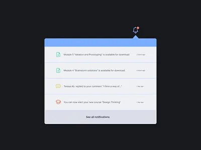 Daily UI 049 - Notifications daily ui 49 dailyui design notification notifications ui ui daily 49 uidaily