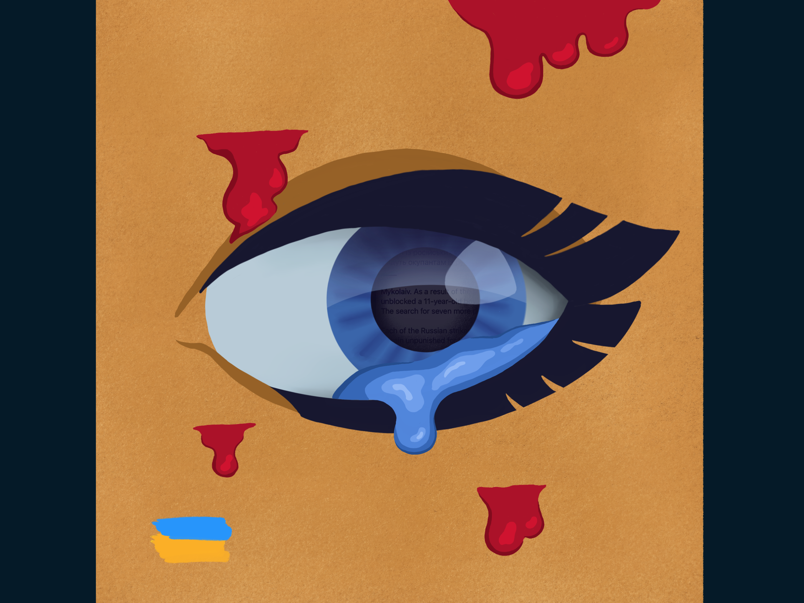The war in Ukraine through the eyes of Ukrainians animation character concept conceptart design flat framebyframe helpukraine icon illustration russia russiaisterroriststate stopwarinukraine tears terrorism ukraine ukraineillustration video war warinukraine