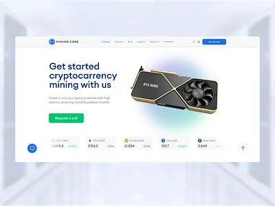 Mining hardware website design ui web webdesign