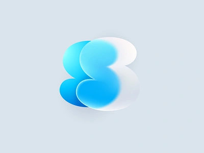 S letter logo in glass morphism style blurry branding design frosted glass glassmorphism gradient icon letter logo mark morphism translucent ui