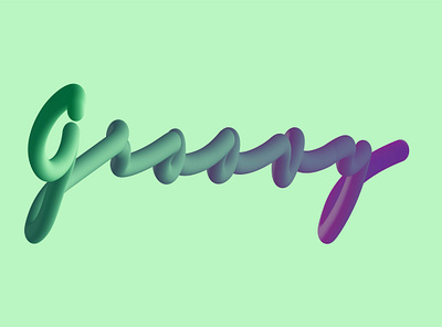 3D Blend effect design graphic design illustration logo typography vector