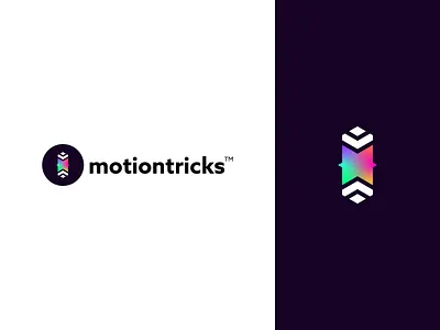 motiontricks™ abstract mark brand branding design gradient graphic design illustration logo logo design logo mark minimal modern motiontricks visual identity