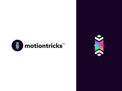 motiontricks™ abstract mark brand branding design gradient graphic design illustration logo logo design logo mark minimal modern motiontricks visual identity