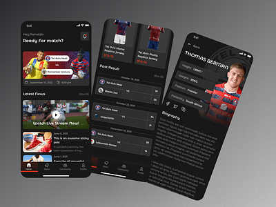 Rugby Game App american football app app design app ui application cricket app daily ui designer esports fitness app rugby app sports sports app ui ui design ui ux uidesign volleyball world cup worldcup