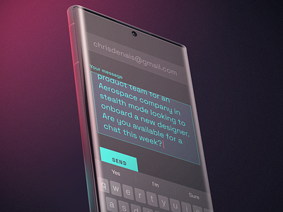 Contact Form - Personal Portfolio Christopher Denais 2022 app b2b contact cyberpunk design enterprise field figma form forms military minimal minimalist mobile portfolio saas system text ui ux