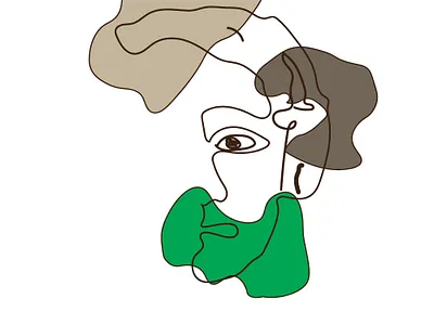Face design dra graphic design illustration vector