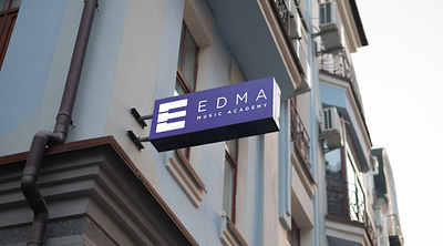 EDMA Music Academy - Logo & Identity Design branding design emblem graphic design identity identity design logo ui vector