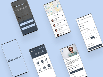 App para serviços domésticos aplicativo app design interface ui ui design