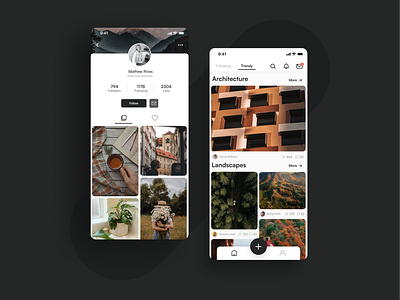 Social Media Concept App app design media social social media ui ux