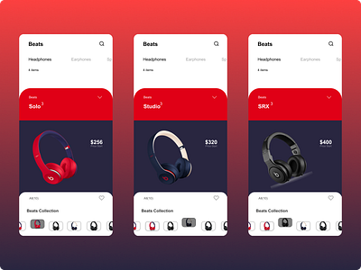 IDEA - BEATS SHOP animation figma ui