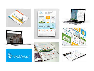 Marketing Assets At A Glance branding flat graphic design healthcare insurance