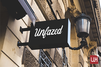 Unique cursive font logo branding graphic design logo