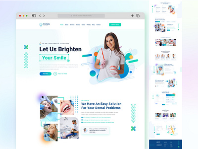 Dentist Career Landing Page 3d agency website branding business landing page career dental dentist dentist design doctor healthcare graphic design healthcare home page illustration landing page logo motion graphics responsive ui vector web ui design