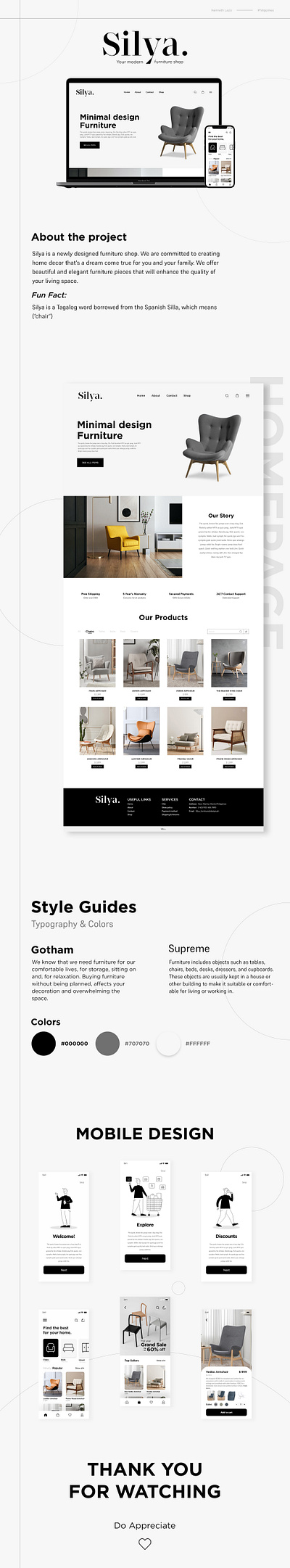 Silya lan landing page design mobiledesign ui webdesign