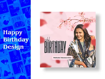 Happy Birthday Design bd designer branding creative design design ema facebook banner design fazle rabbi fazle rabbi sarkar graphic design happy birthday design mahbuba tabassum ema social media post banner design.