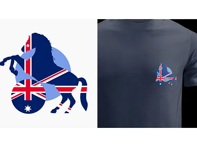 Horse Riding Australia australia design graphic graphic design home horse icon illustration logo logo design portrait