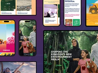 SEVEN Landing Page branding cinemas clean daily ui design design inspirations designinspirations entertainment kingdom minimal parks saudi arabia theatres theme park ui ux water parks web web design