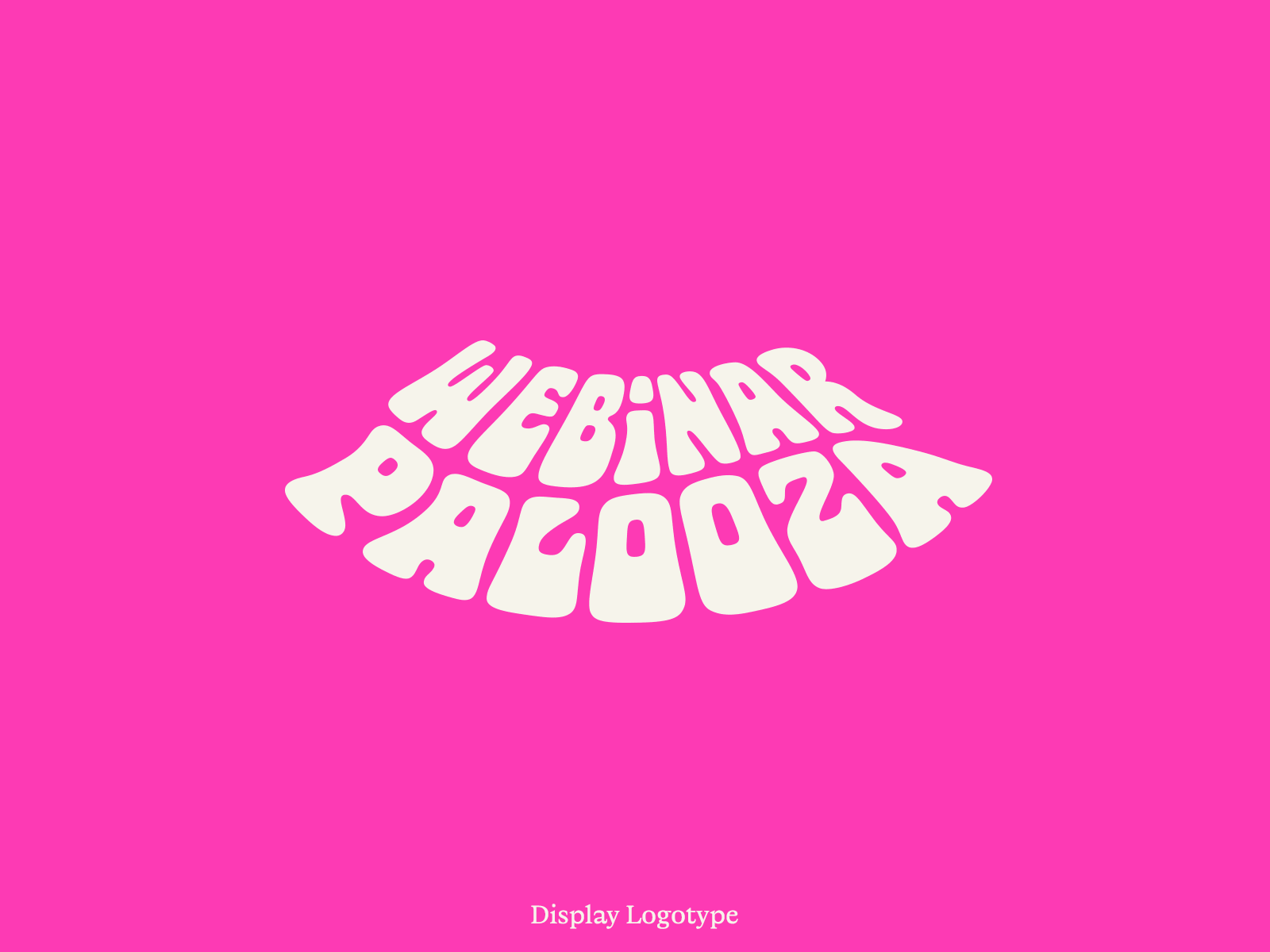 Webinarpalooza Logotype 70s funky handlettering lettering logo design logotype palooza psychedelic type type design webinarpalooza
