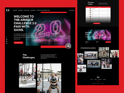 Under Armour Landing Pages branding clean daily ui design design inspirations designinspirations landing page minimal sports sports bra sports mask ua ui under armour web web design website design