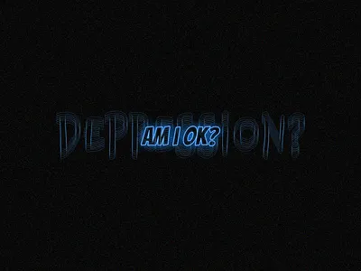 Depression (Am i ok?) art depression design graphic design photoshop text typography xrotye