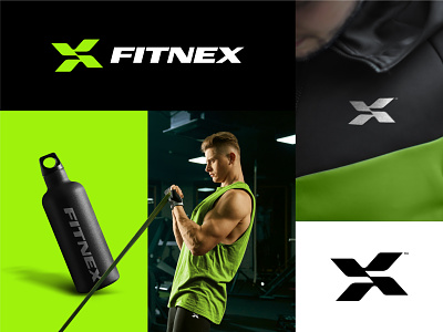 FitneX Branding branding design fit fitness fitness app fitness logo fitness studio graphic design logo logos logotype mark minimal typography workout