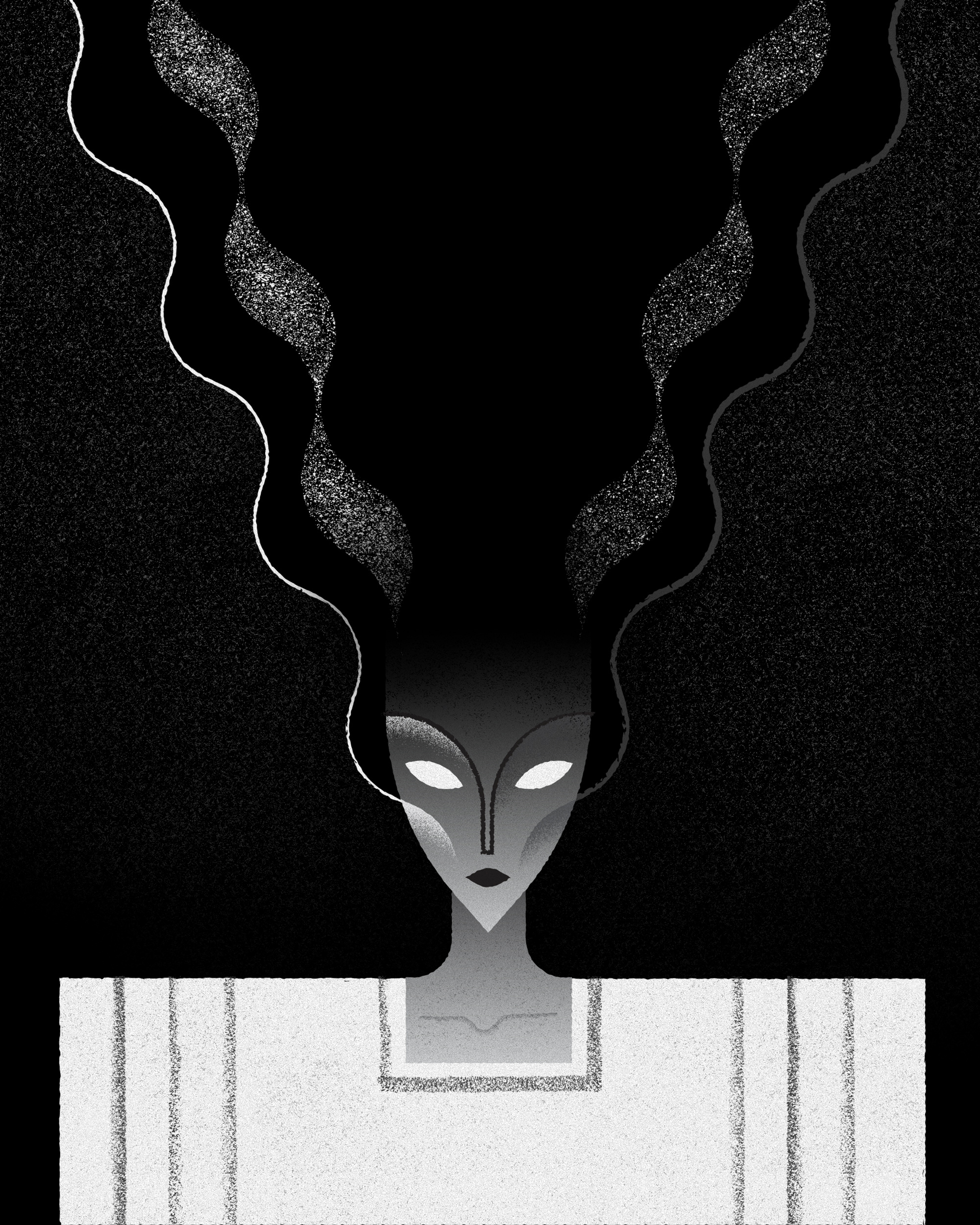 ⚡️Queen⚡️ bride frankenstein halloween horror illustration spooky vector vintage