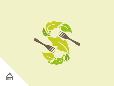 S Salad and Forks Custom Logo abstract food logo abstract restaurant logo brand identity chopped salad logo creative food logo creative restaurant logo custom food logo custom restaurant logo food letter s logo healthy food logo leaf letter s logo letter s logo natural food logo organic food logo organic restaurant logo plant food logo vector logo design vegan food logo vegetarian food logo vegetarian restaurant logo