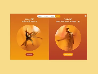 Think dance - Website - Over animation cta dance design graphic design interaction mask over ui uidesign web webdesign