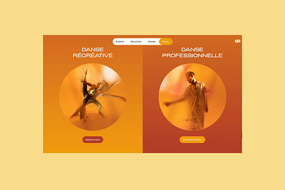 Think dance - Website - Over animation cta dance design graphic design interaction mask over ui uidesign web webdesign