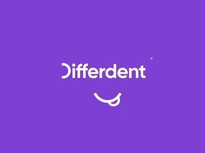 Differdent / dental services branding dental dentist italy logo logodeisgn logodesign logotype minimal smile typography