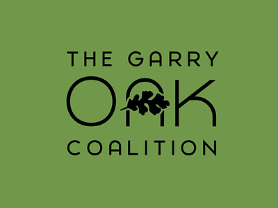Garry Oak Coalition Logo Concept concept design graphic design leaf logo nature non profit tree vector