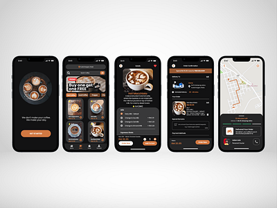 Coffee Shop Delivery Apps app coffee delivery design ui ux