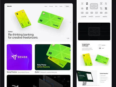 Kulak Website agency site case study marketing modern simple site ui ux web website