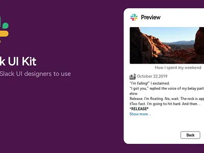 Slack UI Kit Freebie app design mockplus prototype prototyping ui ux