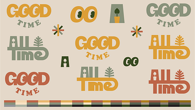 All Time / Good Time Branding branding design graphic design illustration typography