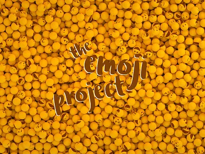 The Emoji Project 3d alan jacob george art balls branding cinema 4d clean design emoji emotion graphic design happy illustration logo minimal render smile typography visualization yellow